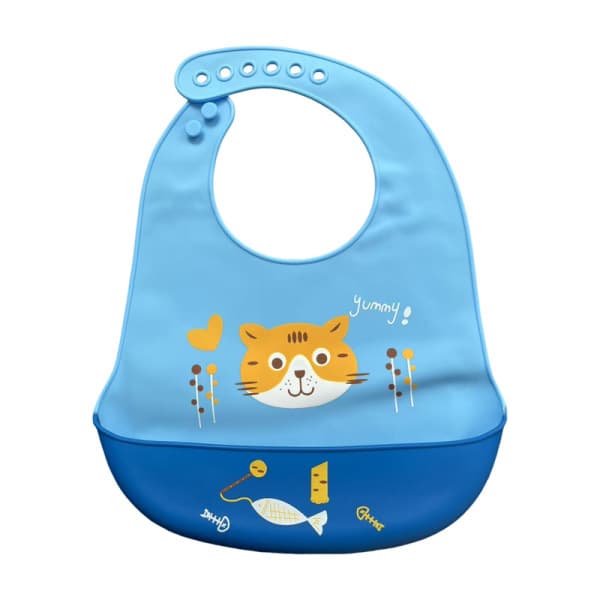 Colorful silicon tray bibs