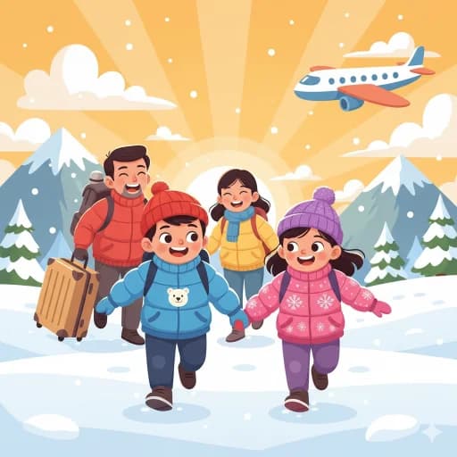 বড় বাচ্চাদের জন্য স্নো জ্যাকেট ও ট্রাভেল আউটফিট আইডিয়া