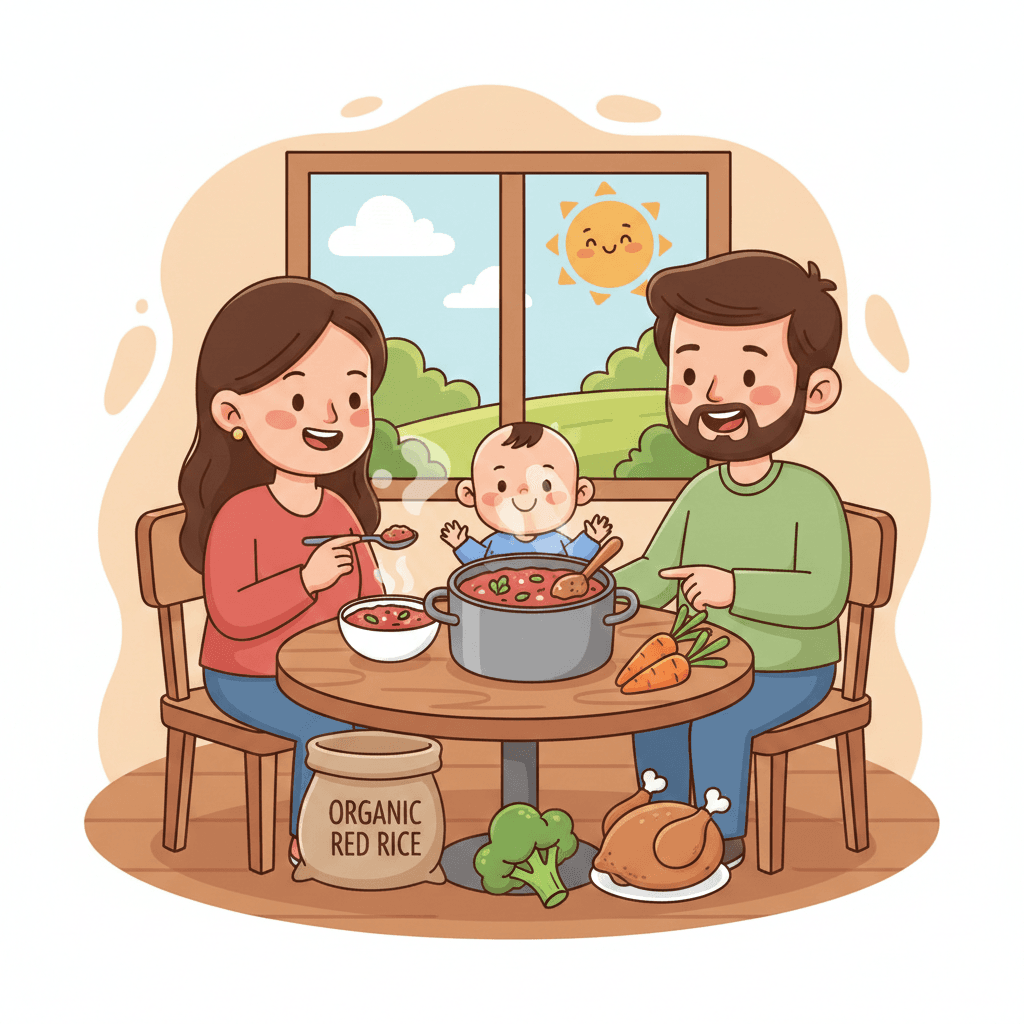 বাংলাদেশি লাল চালের অর্গানিক খিচুড়ি রেসিপি