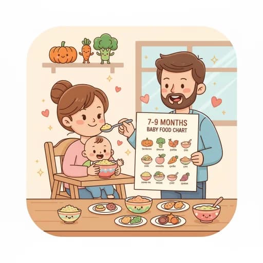 ৭-৯ মাস বয়সী শিশুর জন্য পুষ্টিকর খাবারের তালিকা