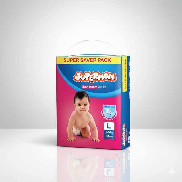 Supermom Baby Diaper Pant - Saver Pack L - 34P